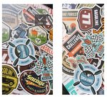 VINTAGE LUGGAGE TRAVEL STICKERS