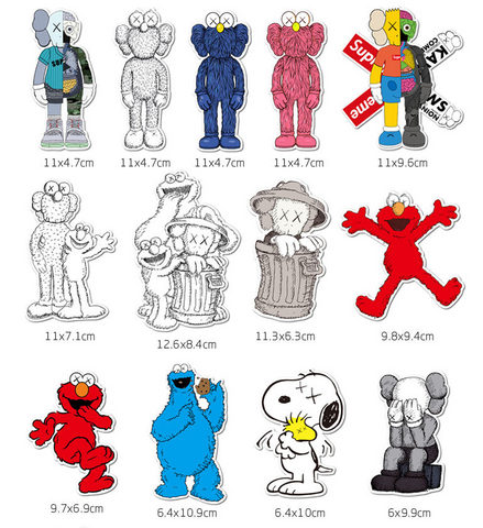 fashion streetwear stickers sesame street