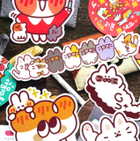 cute kawaii bear stickers rabbit chibi anime