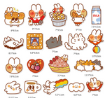 cute kawaii bear stickers rabbit chibi anime