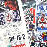 japanese anime gundam fashion cartoon sticker