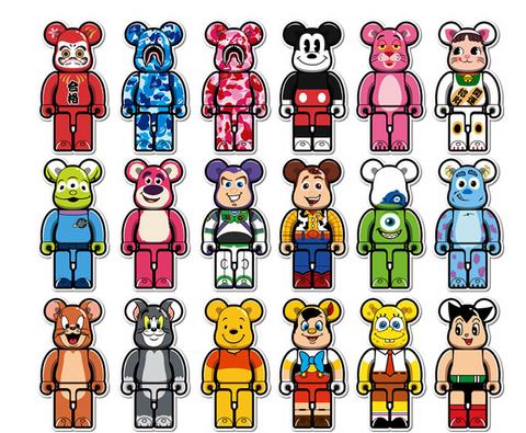 FASHION BEARBRICK SUPREME BAPE STICKERS