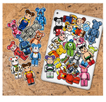 FASHION BEARBRICK SUPREME BAPE STICKERS