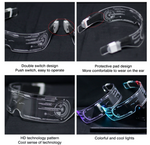 LED light  cyberpunk eyeglasses party toy MULTICOLOR CHANGEABLE