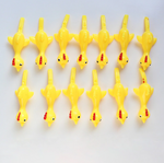 5 PCS Catapult Launch Rubber Catapulted Chicken Toys Finger Prank Stretchy