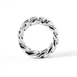 RISGOVEMX STYLE DESIGNED STAINLESS STEEL "PROJECT 002" RINGS SILVER