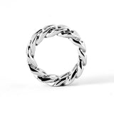 RISGOVEMX STYLE DESIGNED STAINLESS STEEL "PROJECT 002" RINGS SILVER