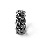 RISGOVEMX STYLE DESIGNED STAINLESS STEEL "PROJECT 002" RINGS BLACK