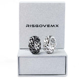 RISGOVEMX STYLE DESIGNED STAINLESS STEEL "PROJECT 002" RINGS BLACK