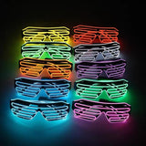 Halloween Clubbing Cyberpunk LED Light Visor Glasses Goggles Party