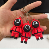 Squid Game Keychain Costome 3d doll loni doll